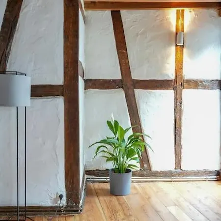 شقة Charmante Fachwerk Mit Terrasse In Der Altstadt